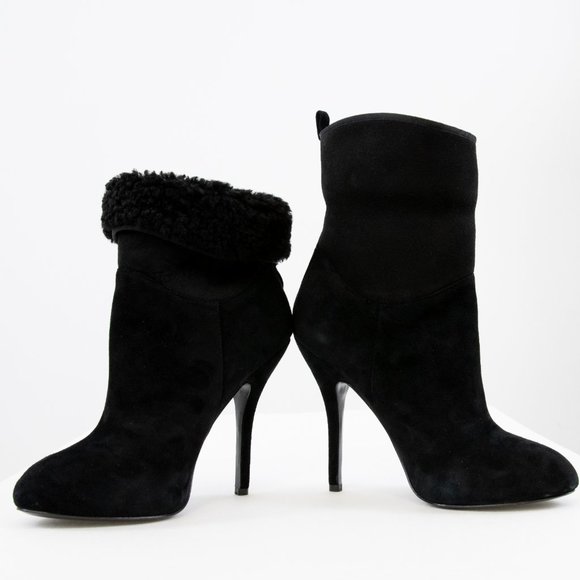 Vivienne Westwood Anglomania 10 Suede Boots Black Leather New Covencore - Picture 3 of 14